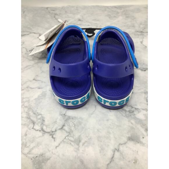 Crocs Kids C13 Blue Navy Crocband Sandals Slip On Summer Comfort Casual OS14-4 - Picture 7 of 8